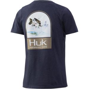 imageHUK UnisexChild Tee  Kids Performance Fishing TShirtFreshwater Shield  Sargasso Sea
