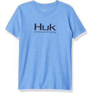 imageHUK UnisexChild Tee  Kids Performance Fishing TShirtPerformance Fishing  Dusk Blue
