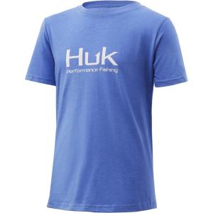 imageHUK UnisexChild Tee  Kids Performance Fishing TShirtPerformance Fishing  Huk Blue Heather