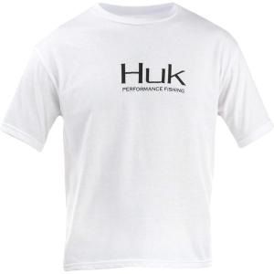 imageHUK UnisexChild Tee  Kids Performance Fishing TShirtWhite