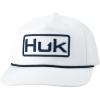 imageHUK Rope Unstructured Adjustable Fishing Hat for MenCaptain Huk  White