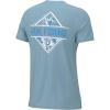 imageHUK Unisex Kids Short Sleeve Performance Tee Fishing TShirtDiamond Flats  Crystal Blue