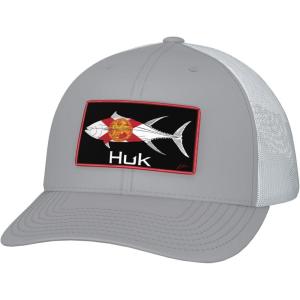 imageHUK Kc Scott Trucker AntiGlare Snapback Fishing Hat for MenState of Florida  Harbor Mist