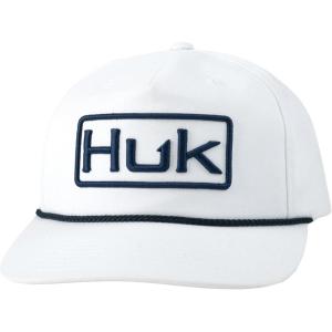 imageHUK Rope Unstructured Adjustable Fishing Hat for MenCaptain Huk  White