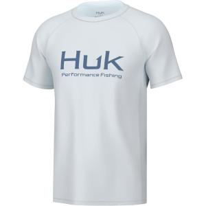 imageHUK Mens Pursuit Short Sleeve Performance Shirt  Sun ProtectionWhite 20