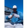 imageHUK Mens Sun Glove  QuickDrying Fingerless Fishing GlovesRunning Lakes  Overcast Grey