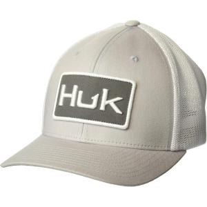 imageHUK Logo Stretchback Trucker AntiGlare Fishing Hat for MenHarbor Mist