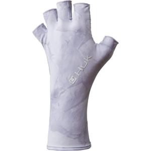 imageHUK Mens Sun Glove  QuickDrying Fingerless Fishing GlovesMossy Oak Drift