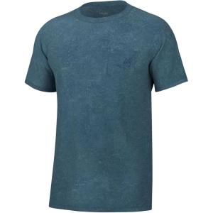 imageHUK Short Sleeve Mineral Wash Pocket Tee Fishing TShirt for MenQuiet Harbor