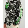 imageHUK Mens Kc Scott Patterned Pursuit Hoodie Hooded Fishing ShirtApex Vert  Black