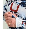imageHUK Mens Kc Scott Patterned Pursuit Hoodie Hooded Fishing ShirtApex Vert  Naval Academy