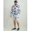 imageHUK Mens Kc Scott Patterned Pursuit Hoodie Hooded Fishing ShirtApex Vert  Naval Academy