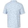 imageHUK Mens Pursuit Pattern Performance Short Sleeve Polo ShirtFish Chaos  Ice Water