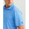 imageHUK Mens Pursuit Pattern Performance Short Sleeve Polo ShirtMarolina Blue