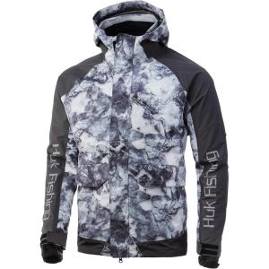 imageHUK Mens Tournament Wind ampamp Water Proof Rain JacketMossy Oak Hydro Leeward