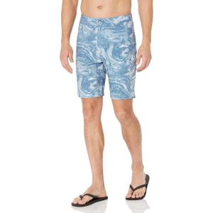 imageHUK Mens Pursuit Boardshort  QuickDrying Fishing ampamp Swimming ShortsStone Shore  Blue Fog