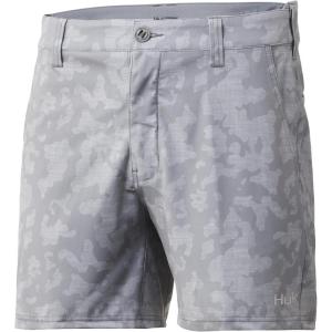 imageHUK Mens Pursuit Water Repellent ampamp QuickDrying ShortsRunning Lakes  Overcast Grey