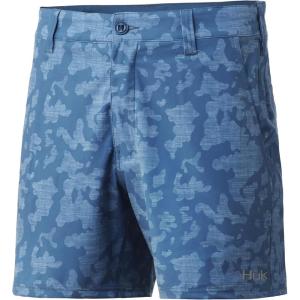 imageHUK Mens Pursuit Water Repellent ampamp QuickDrying ShortsRunning Lakes  Titanium Blue