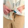 imageHUK Mens Kona Pattern Short Sleeve Fishing Button Down ShirtEgret