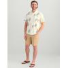 imageHUK Mens Kona Pattern Short Sleeve Fishing Button Down ShirtEgret