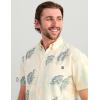 imageHUK Mens Kona Pattern Short Sleeve Fishing Button Down ShirtEgret