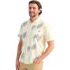 imageHUK Mens Kona Pattern Short Sleeve Fishing Button Down ShirtEgret