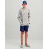 imageHUK Kids Coldfront Graphic Performance Fishing HoodieHarbor Mist Heather 20