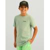imageHUK Unisex Kids Performance Fishing Graphic Tee Short Sleeve TShirtSalute  Fog Green