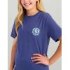 imageHUK Unisex Short Sleeve Performance Tee Fishing TShirt for KidsOutta World  Skipper Blue