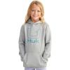 imageHUK Kids Coldfront Graphic Performance Fishing HoodieHarbor Mist Heather