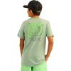 imageHUK Unisex Kids Performance Fishing Graphic Tee Short Sleeve TShirtSalute  Fog Green