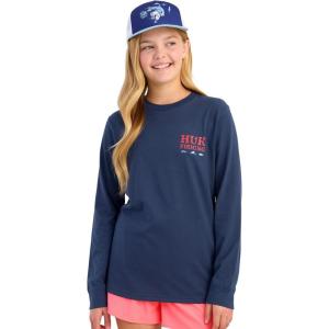 imageHUK Unisex Kids Long Sleeve Graphic Tee Soft Comfortable TShirt with Fun Fishing Designs for Everyday WearSc Fish  Naval Academy