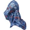 imageHUK mens Neck Gaiter  Face Protection With Upf 30 Sun ProtectionOcean Palm  Titanium Blue