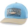 imageHUK Mens Flat Bill Hat 6Panel Adjustable Snapback Fishing CapLightning Sky