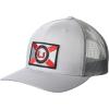 imageHUK Mens Mesh Trucker Snapback AntiGlare Fishing HatState of Florida  Overcast Grey
