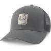 imageHUK Trucker AntiGlare Snapback Fishing Hat for MenStacked U  Volcanic Ash