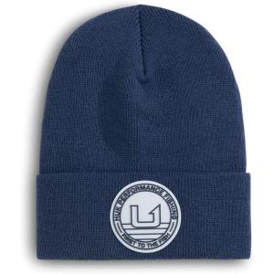 imageHUK Mens Embossed Beanie Soft Warm and Comfortable Knit Fishing Hat for Cold WeatherNaval Academy