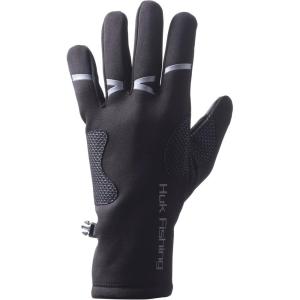 imageHUK Mens Liner Glove  Fleece Fishing Glove with Touchscreen FingersBlack