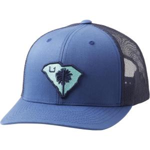 imageHUK Mens Mesh Trucker Snapback AntiGlare Fishing HatPalmetto State  Sargasso Sea