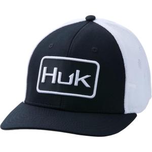 imageHUK Mens Performance Stretch AntiGlare Fitted Mesh HatBlack