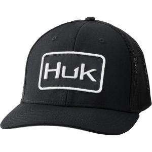 imageHUK Mens Performance Stretch AntiGlare Fitted Mesh HatHukd Up  Black