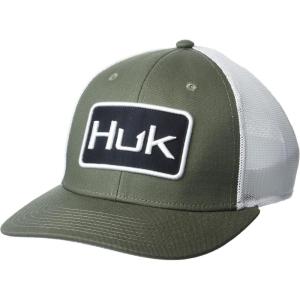 imageHUK Mens Performance Stretch AntiGlare Fitted Mesh HatHukd Up  Moss