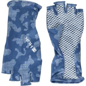 imageHUK mens Neck Gaiter  Face Protection With Upf 30 Sun ProtectionRunning Lakes  Titanium Blue