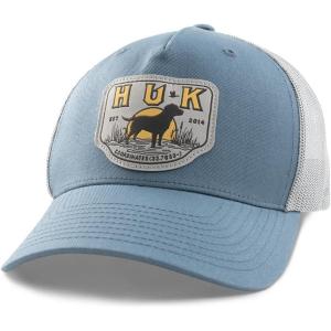 imageHUK Mens Trucker AntiGlare Snapback Fishing HatQuiet Harbor