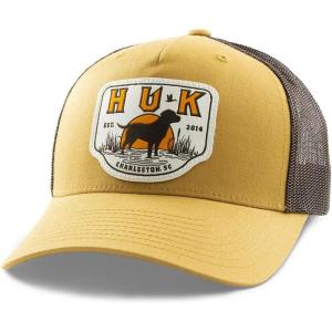 imageHUK Mens Trucker AntiGlare Snapback Fishing HatSand Piper