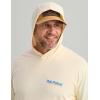 imageHUK Hoodie Tee for Men Lightweight Performance Fishing Hooded Shirt with UPF Sun ProtectionTrout Wrangle  Egret