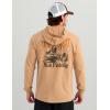 imageHUK Hoodie Tee for Men Lightweight Performance Fishing Hooded Shirt with UPF Sun ProtectionTrout Wrangle  Marl
