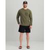 imageHUK Mens Tee Comfortable Performance Fishing Long Sleeve TShirt with Chest PocketLodge  Moss