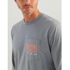 imageHUK Mens Tee Comfortable Performance Fishing Long Sleeve TShirt with Chest PocketSaltwater Fish  Night Owl