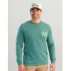imageHUK Mens Tee Comfortable Performance Fishing Long Sleeve TShirt with Chest PocketSaltwater Fish  North Atlantic